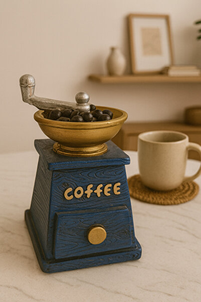 CEZVE HOME Coffe Nostaljik Dekoratif Kahve Öğütücü Kahve Köşesi Retro Kahve D...