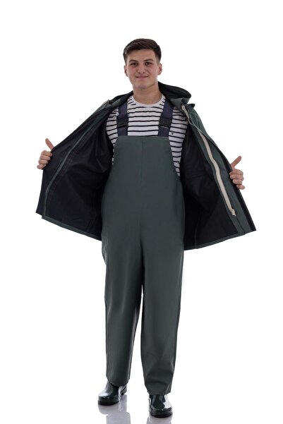 WİDİ معطف واق من المطر من Gırgırcı Takım Balıkçı مصنوع من مادة PVC بدون خياطة...