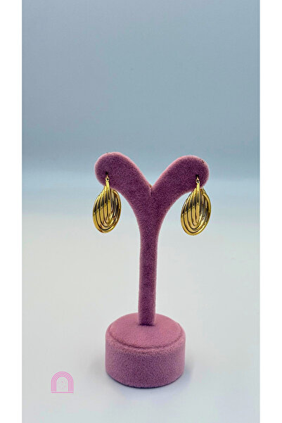 Moond Accessories Çelik Halka Model Gold Küpe