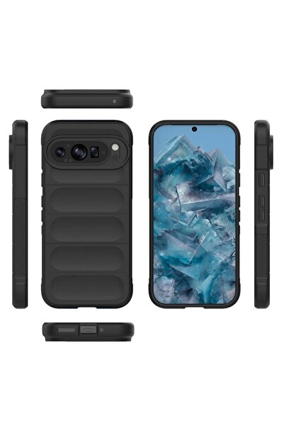SKYDDAR INNOVATION Husă pentru Google Pixel 9 Pro XL, Magic Shield, Silicon Mat, set de autocolante, Roșu