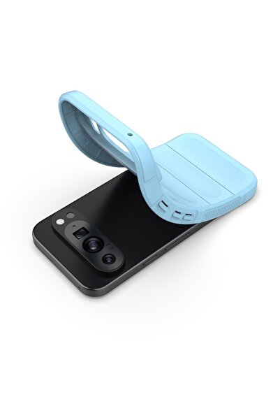 SKYDDAR INNOVATION Husă pentru Google Pixel 9 Pro XL, Magic Shield, Silicon Mat, set de autocolante, Roșu