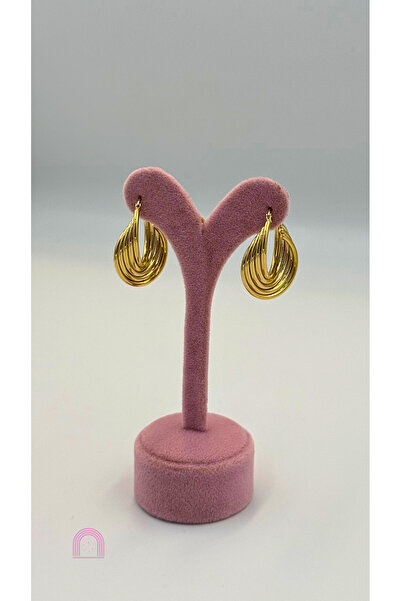 Moond Accessories Çelik Halka Model Gold Küpe