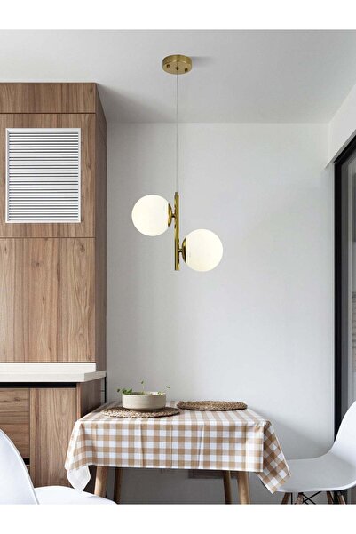 RFAN Pandantiv, Model N6803-2, Cu 2 Abajururi, 2 x E27, Înălțime Reglabilă, A...