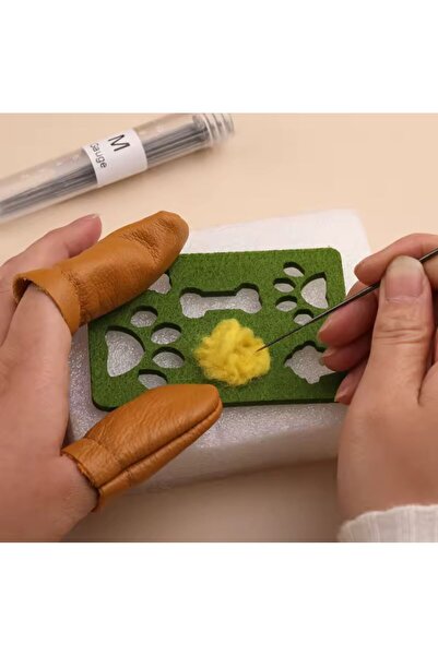 iğne izi Çantalı İğne Keçesi Seti, Yün Keçe Kiti, Keçe Başlangıç Seti, Kendin Yap Keçe