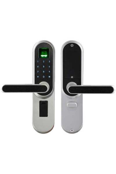 Smart Electronic Fingerprint Lock with Password, Card & Mechanical Key