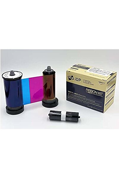 IDP شريط ملون YMCKO للطابعات Smart 31 و51 مع بكرة تنظيف