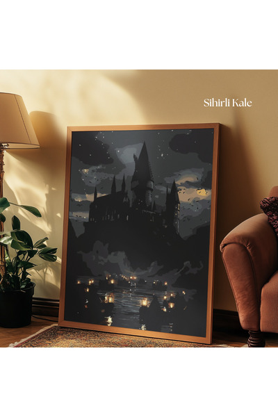 tuvart Sayılarla Boyama Seti Harry Potter 40x50cm Hogwarts, Sihirli Kale