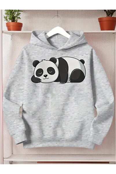 oneagılyazı Φούτερ με σχέδιο Panda με κουκούλα