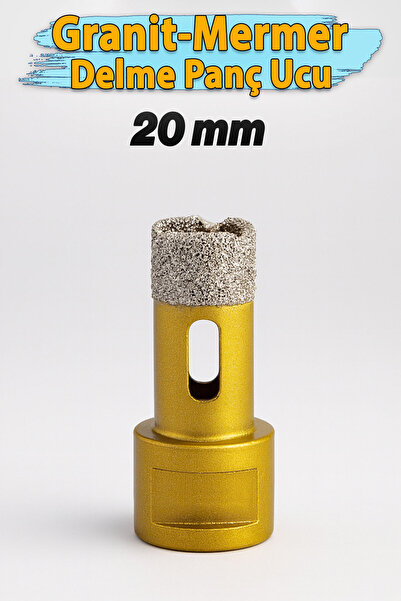 Badem10 Seramik Granit Mermer Fayans Delme Ucu 20 mm Elmas Kaplama Matkap Uyu...