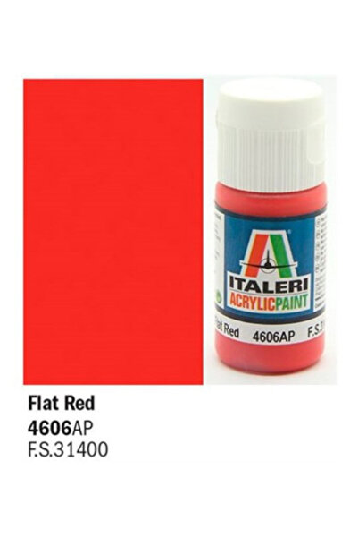 İtaleri Vopsea acrilică roșie mată IT 4606 AP