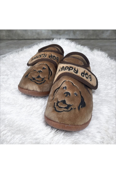 GEZER Boy's Winter Single Velcro Adjustable Comfortable Sole Home, Garden, School, Nursery Slippers Shoes