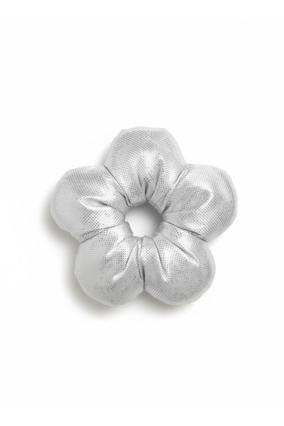 Modonoff Disclofa Scrunchie - Gray Fluffy Elastic Hair Tie