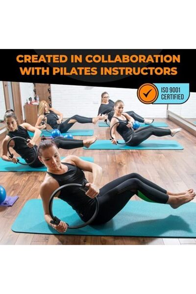 X SPRING Xspring Pilates Ring Circle, Home Pilates Equipment 36cm Inner Diameter, Fitness Circle Yoga Ring Th