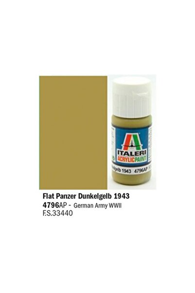 İtaleri Vopsea Acrilică Galben Închis Tanc 1943 Mat IT 4796 AP