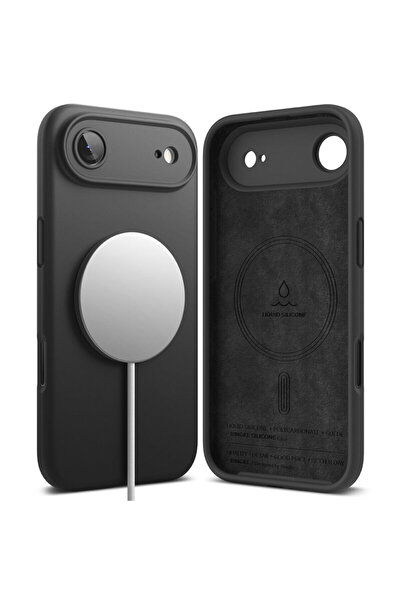 Ringke Husa iPhone 17 Air Silicon Magnetic MagSafe, negru
