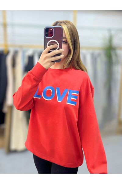 Sheesy LOVE cu imprimeu Swea tricou