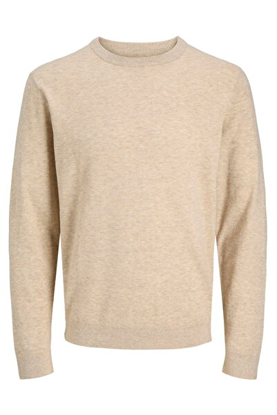 Jack & Jones Ανδρικό μάλλινο πλεκτό πουλόβερ με λαιμόκοψη - Τέλειο