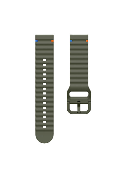 redmud teknoloji Compatible with Xiaomi Imilab Kw66 (22 mm) Silicone Watch Band with Wavy Stitching Detail