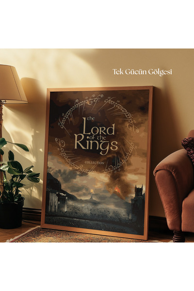 tuvart Sayılarla Boyama Seti Yüzüklerin Efendisi 40x50cm Mordor, TEK GÜCÜN GÖ...