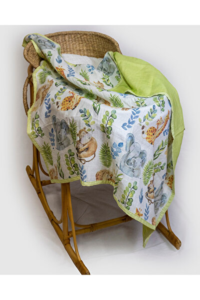 Mimiko غطاء وبطانية من الموسلين متعدد الأغراض مكون من 4 طبقات، 100% قطن، معتم...