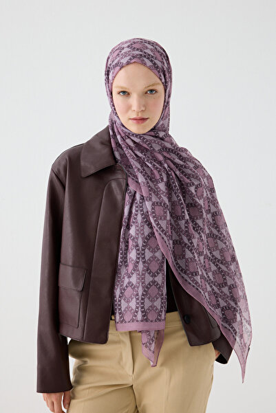 cs camellia scarf Şal Rami Praga - Trandafir uscat