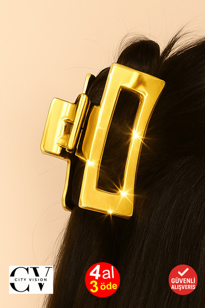 cityvision Shiny Gold Color Rectangular Latch Clasp 10 cm - Stylish and Durable