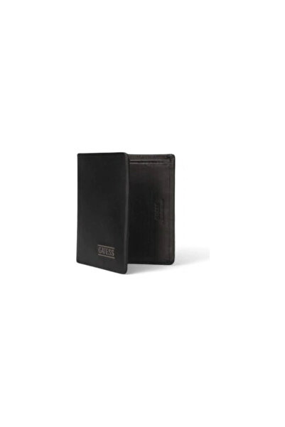 Guess New Boston Men's Black Leather Wallet Smnebrlea18-Bla