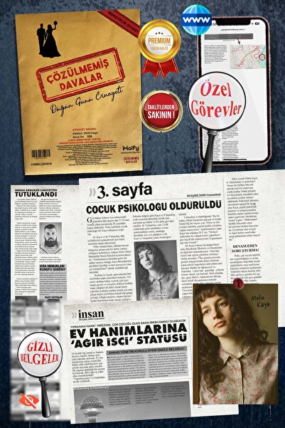 çözülmemiş davalar Düğün Günü Cinayeti Dedektif Oyunu Suçluyu Bulma Dedektiflik Oyunu, Cinayet Çözme Katili Bulma Oyunu
