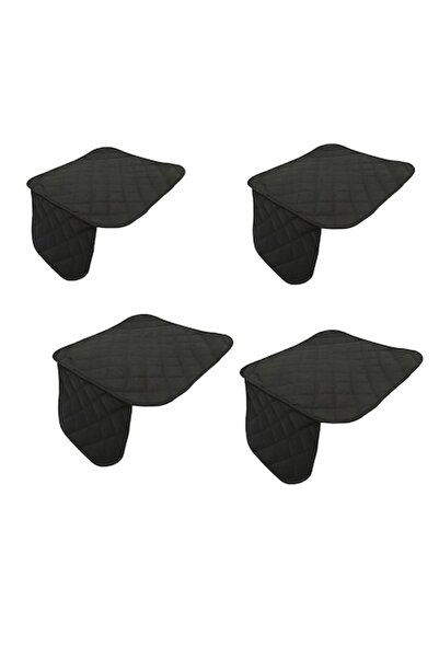 Metru Patrat Set 4 huse auto de protecție, matlasate, universale, negre, lava...