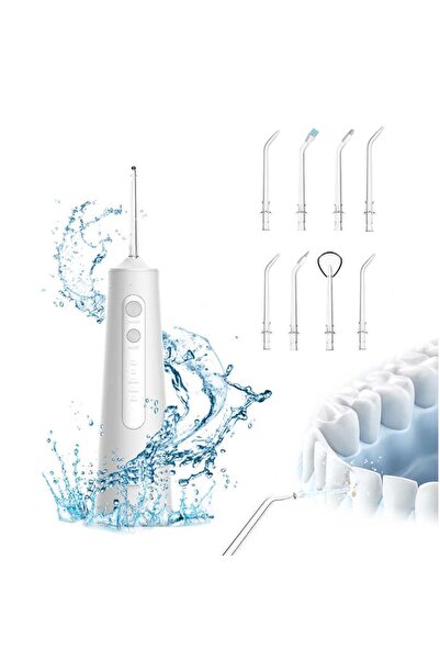 SINZO Irigator Oral Profesional SINZO®, 5 Programe, portabil, Incarcare Type C, Ipx7, 8 Capete incluse