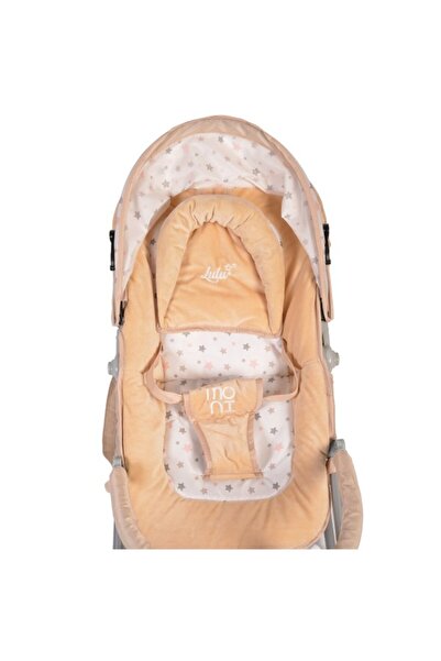 Moni Baby Rocker Lulu Beige, 0-9 kg, adjustable backrest and toy arch