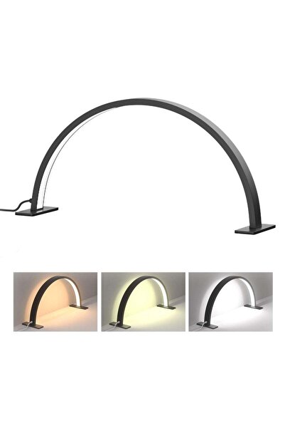 Bukela 22-inch Half Moon LED Nail Lamp for Desk, Dimmable Touch Controller, 3000K-6000K