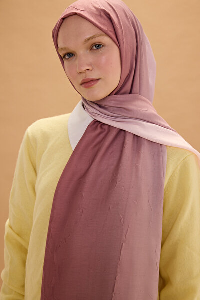 cs camellia scarf Gradient Cashmere Shawl - Dusty Rose