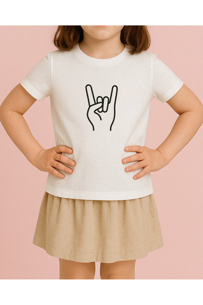 TREND YANKI تي شيرت للأطفال من الجنسين (علامة روك إل)