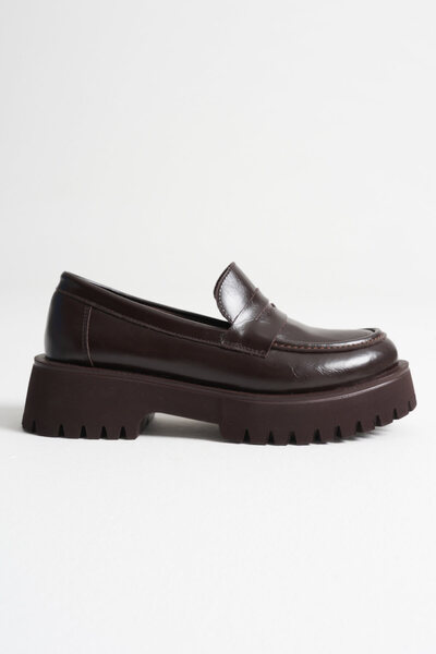 EMOYRA Noir Women's Casual Bitter Brown Loafer Shoes