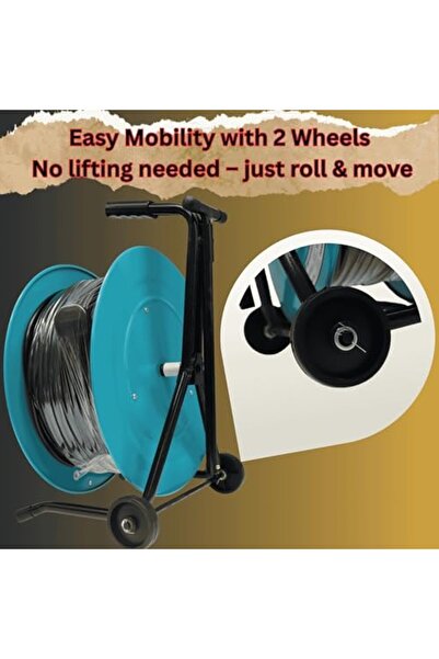 Bonai 100m Heavy Duty Cable Reel – High Power Extension Cord with Thermal Overload Protection, Dur