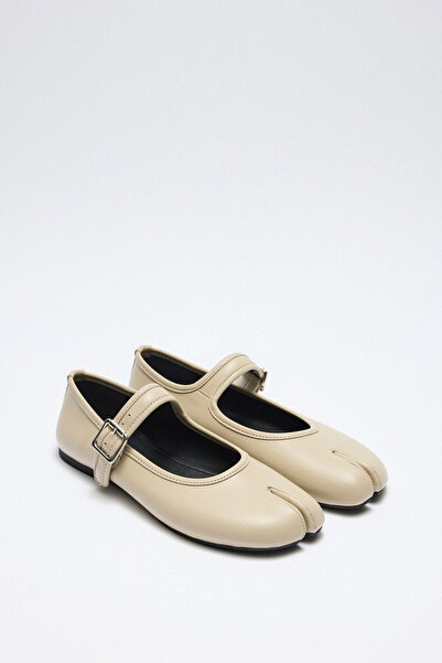 LUTVELIZADE Babet 2526 - Balerini pentru femei, bej, cu o singură curea