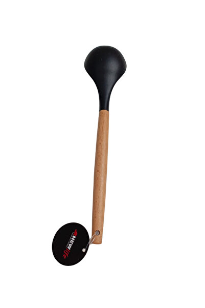 New Life Wooden Handle Silicone Cooking Spoon