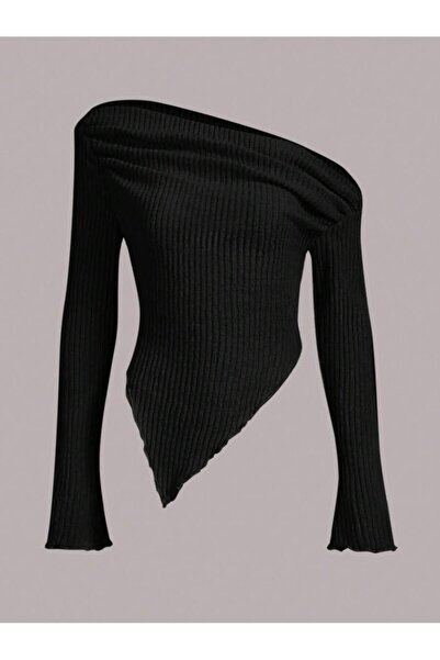 MOONBULL ЖІНОЧА АСИМЕТРИЧНА СТРИЖКА З БОКОВИМИ ЗБІРКАМИ ЗИМОВА БАВОВНЯНА БЛУЗ...