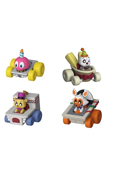 Funko Set 4 x Figurine Racers, Five Nights at Freddy's, Golden Freddy, Cupcake, Lolbit, Ennard, 6 cm