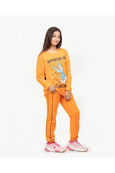 Finelook Girl's Looney Tunes Long Sleeve T-shirt & Bottom Set