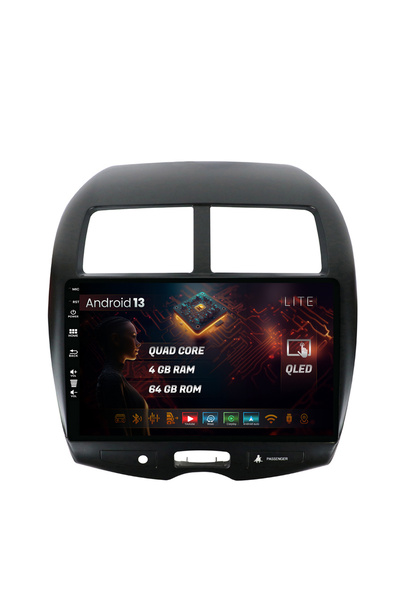 HUB64 Navigatie Mitsubishi ASX / Peugeot 4008 (2010-2018), 4GB RAM, Quadcore,...