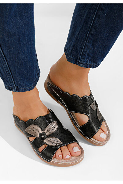 B T Shoes Ανατομικεσ παντοφλεσ Yanda μαύρα