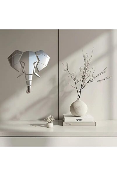 Slasa Acrylic Wall Art with Elephant Head Design by - 15.75 x 10 inches