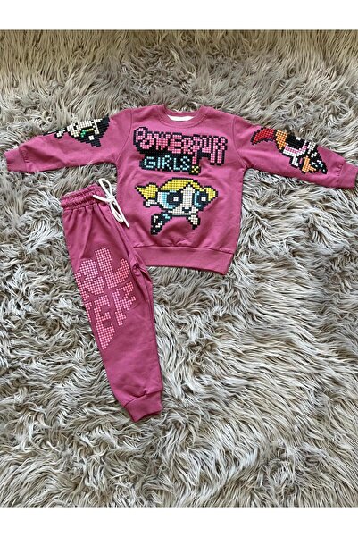 Cyber Girl's Embossed Detailed Cotton Comfortable Top and Bottom Set