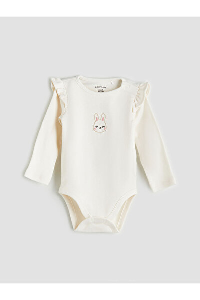 LC Waikiki Crew Neck Long Sleeve Printed Baby Girl