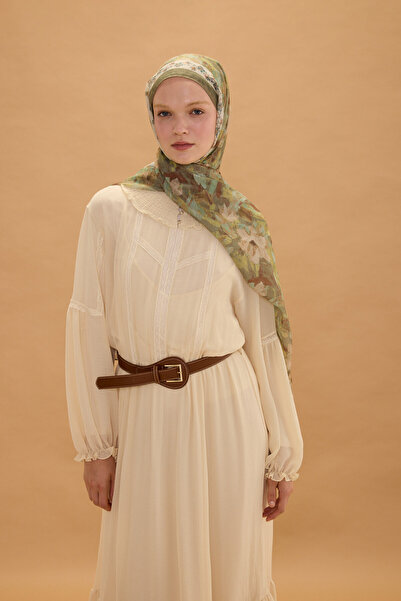 cs camellia scarf Petra Rami Şal - Olive