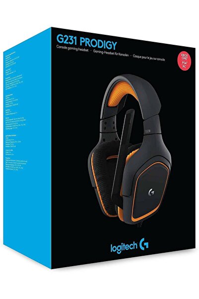 logitech G231 Prodigy Gaming Headset - Black