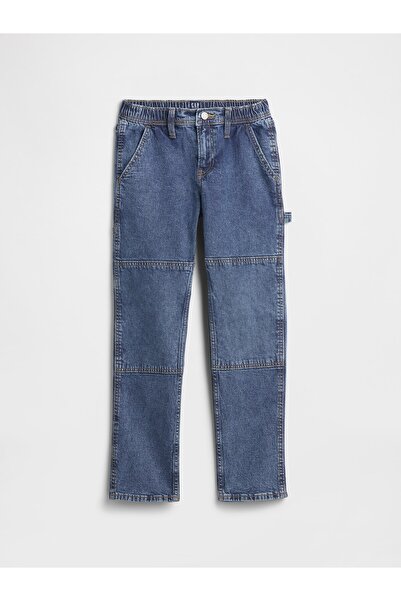 GAP Erkek Çocuk Mavi Utility Original Straight Jean Pantolon