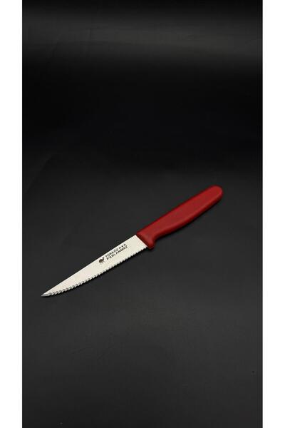 Türköz Sivri Tırtıklı Sebze - Mutfak Bıçağı | Çubuk Çelik Plastik Sap